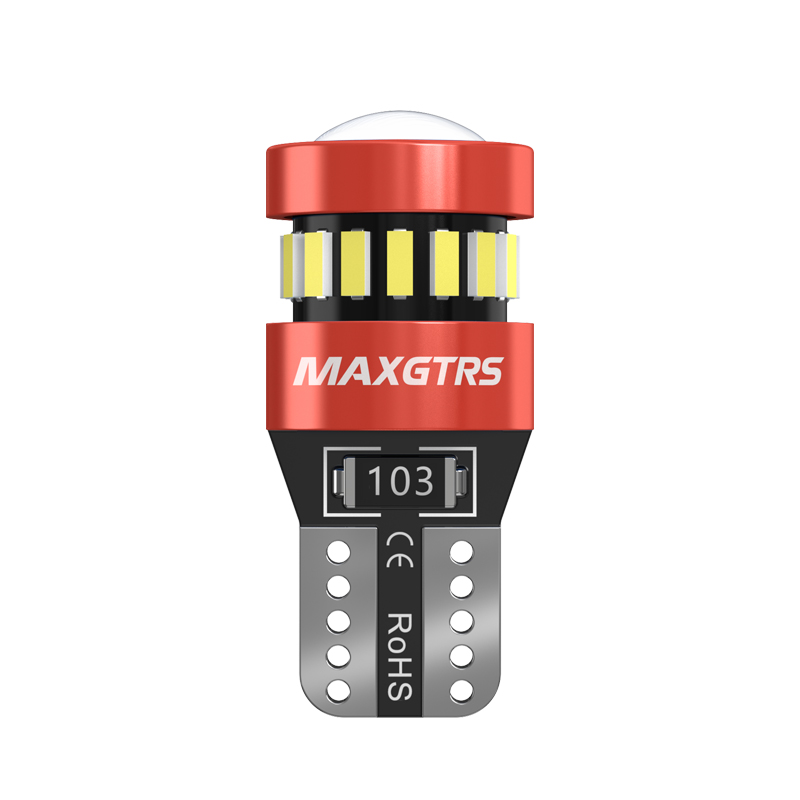 thumbnail video image 2 of MAXGTRS 2x Flash Strobe W5W T10 LED Canbus Bulbs Car Parking Wedge Clearance Lights LENS No Error 12V, 2 of 11