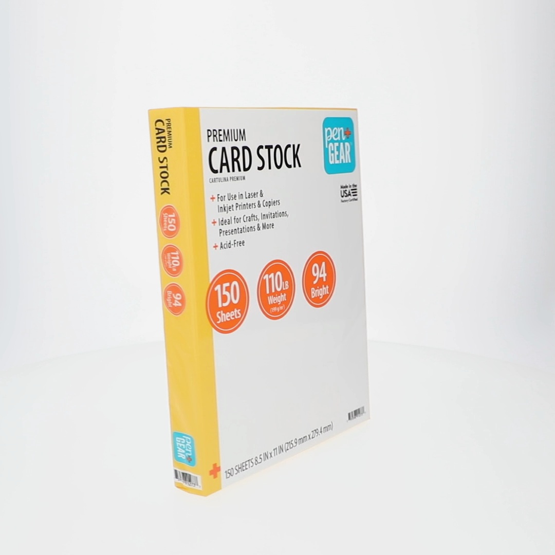 Pen+Gear Premium White Index Card Stock, 8.5
