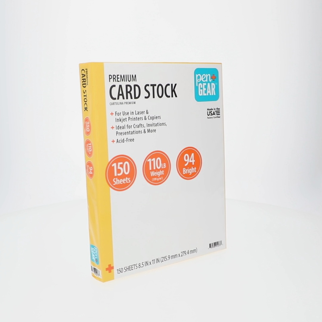 Pen+Gear Premium White Index Card Stock, 8.5