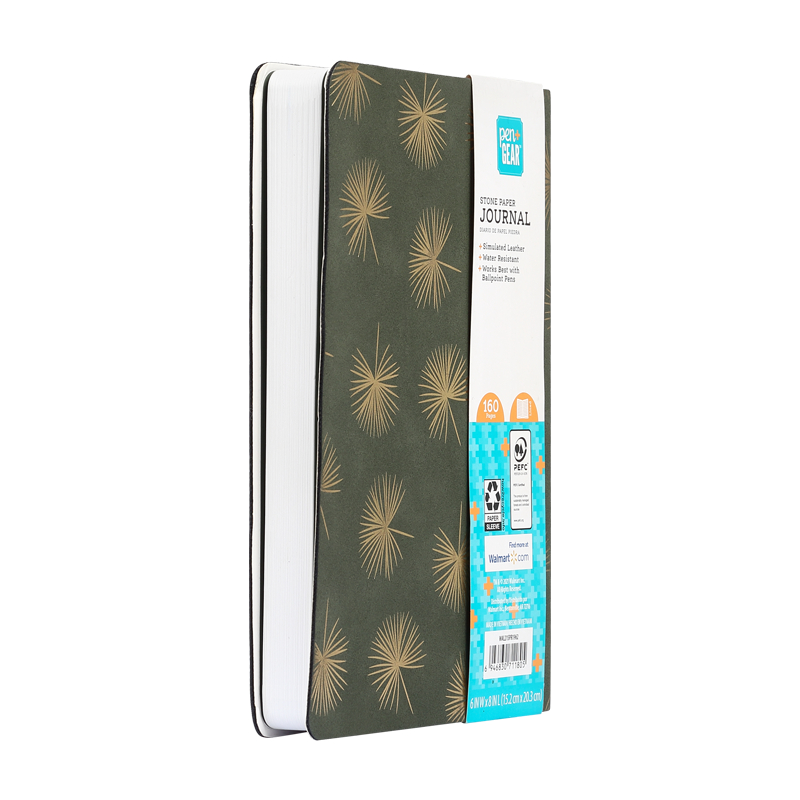 Pen+gear Stone Paper Journal, Flowers, 160 Pages
