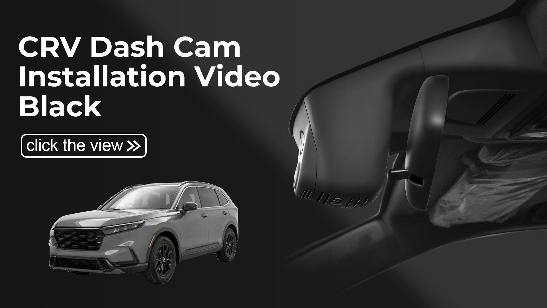 thumbnail video image 2 of Mangoal Honda CRV Dash Cam Front 4K and Rear 1080p Starvis Sensor Custom Fit for Gen6 CR-V & CR-V Hybrid 2023-2026(Black), OEM Look, UHD 2160P Video, WiFi & App, GPS, 128GB Card, 2 of 11