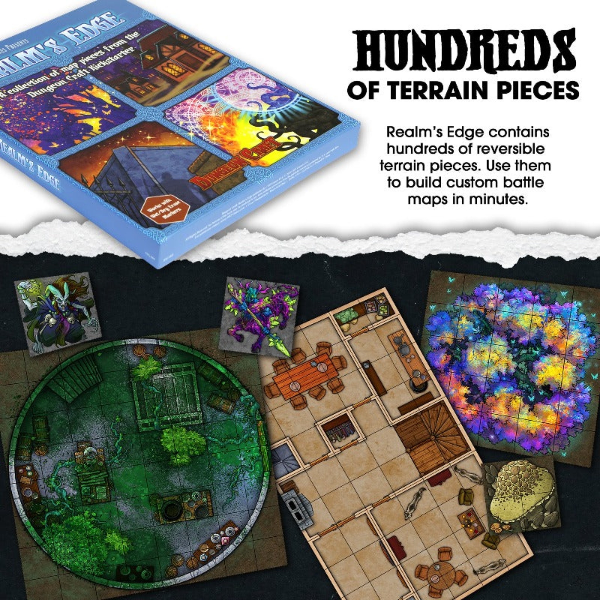 thumbnail video image 2 of Dungeon Craft Realms Edge Terrain Book for Wargaming, 2 of 6