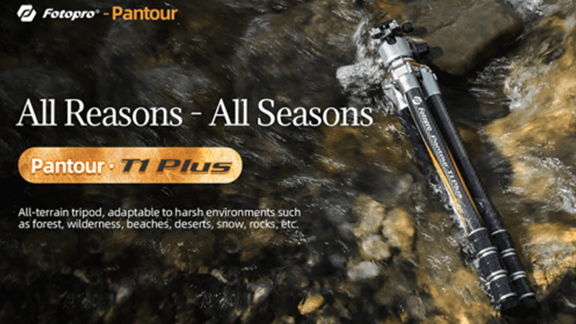 thumbnail video image 2 of Fotopro 59" Travel Tripod for Camera, Carbon Fiber Tripod with Ball Head Safety Lock, Lightweight Camera Tripod Stand for DSLR Video Camcorder, Max Load 20kg/44 lbs,T1 Plus Basic, 2 of 11