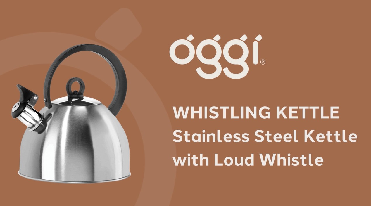 thumbnail video image 2 of Whistling Kettle 64 oz / 1.9 lt Black, 2 of 8