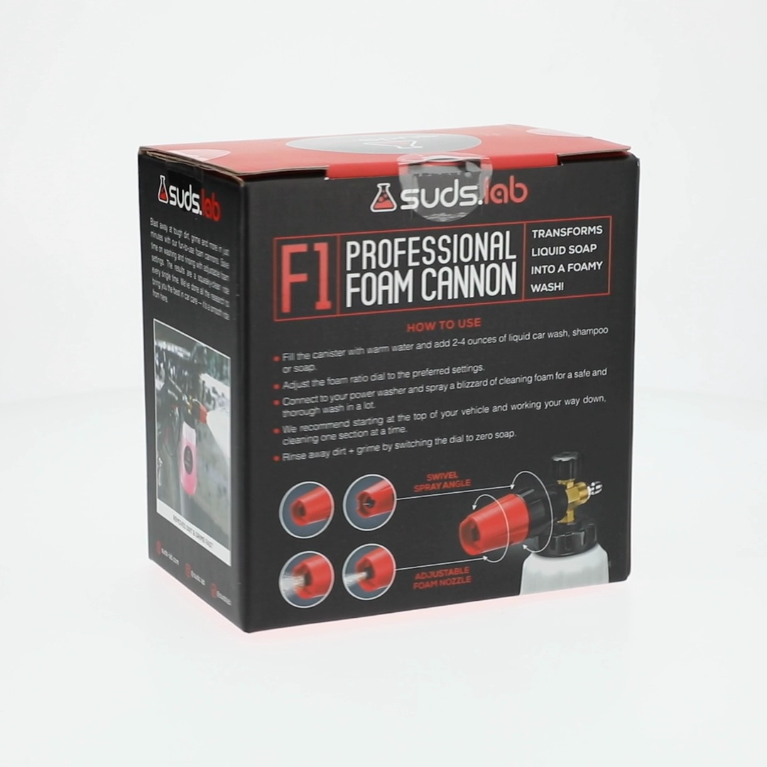 Suds Lab F1 Professional Foam Cannon Pressure Washer 32oz Bottle