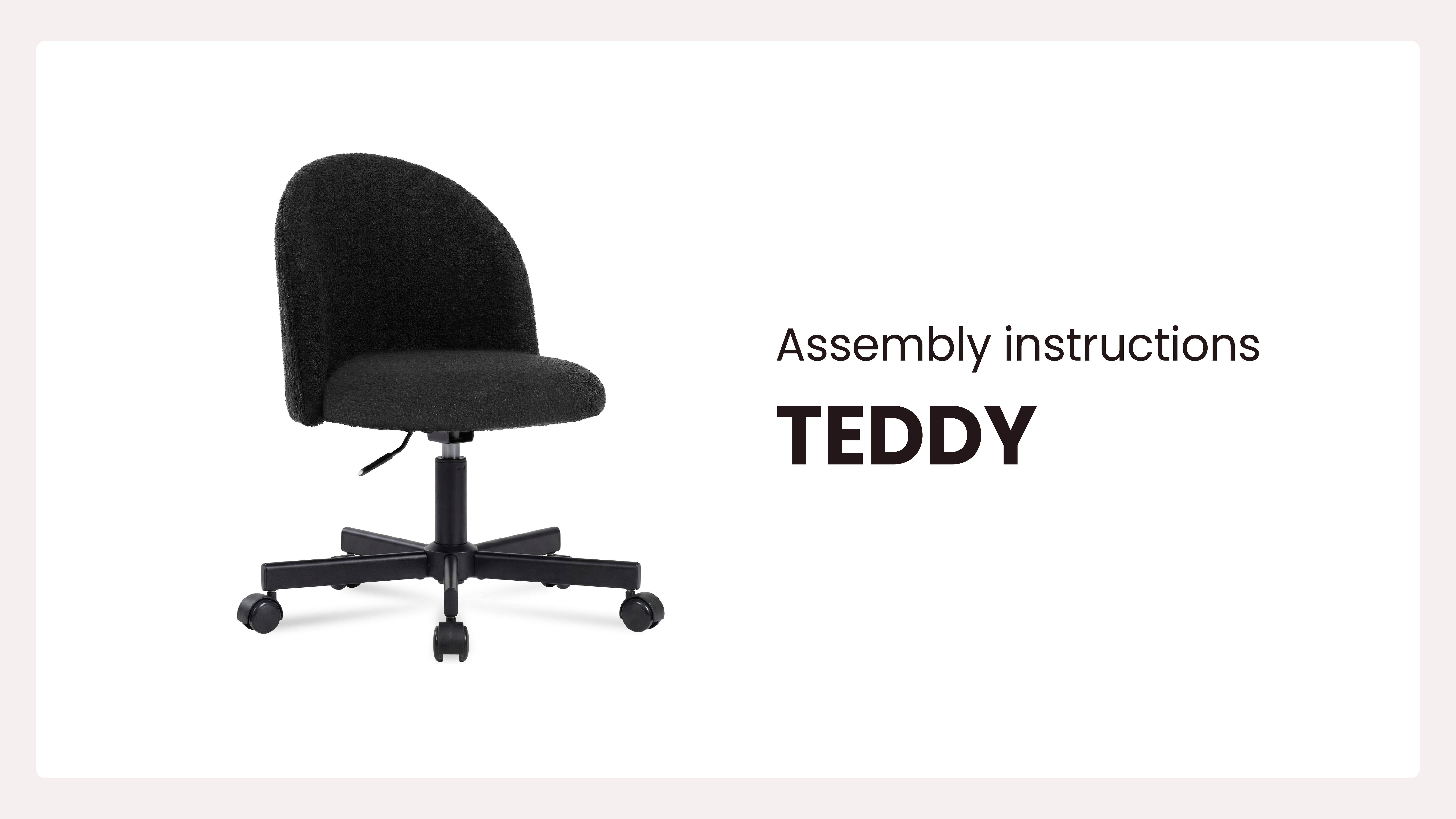 thumbnail video image 2 of CELTOSS Home Office Desk Chair, Cute Teddy Fabric Swivel Vanity Stool, Mid Back Adjustable Armless Task Chair with Wheels, Green, 2 of 11