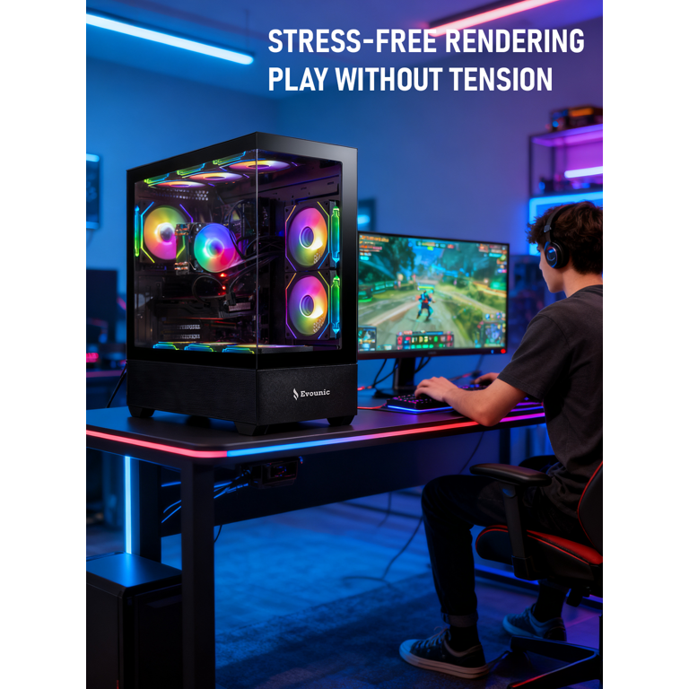 High-End Gaming PC Desktop - Ryzen 7 5800X 8-Core,16GB DDR4 RAM