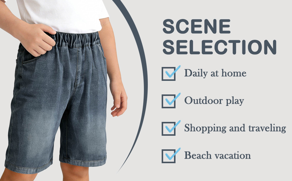 thumbnail video image 2 of JLMSPLWG Baggy Shorts for Boys Comfy Breathable Denim Shorts Kids Wide Leg Loose Fit Jorts Teens Fashion Vintage Shorts Summer Casual Clothes, 2 of 8