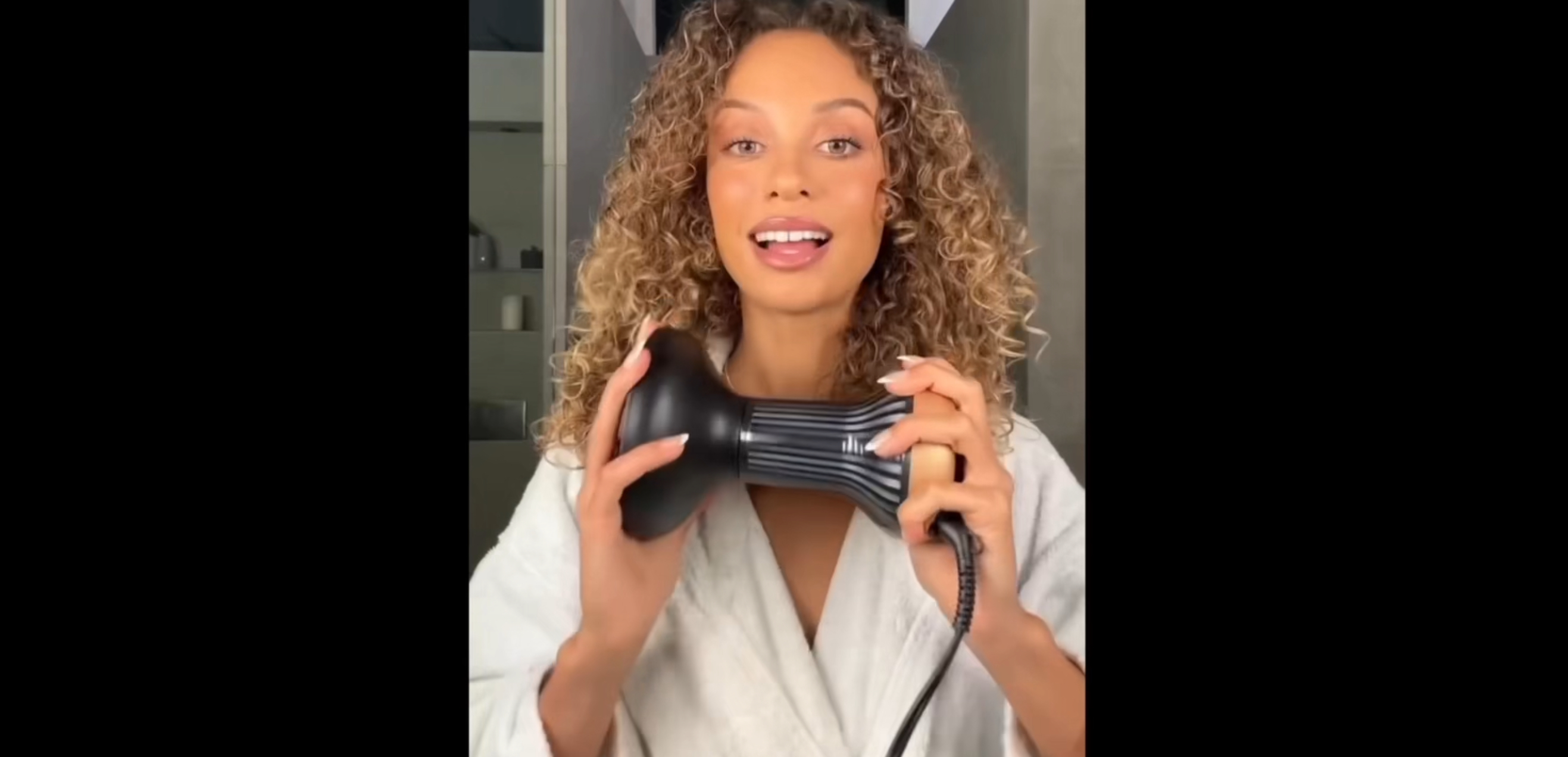 thumbnail video image 2 of Diffuser Hair Dryer for Curly Hair – Ionic Technology Hair Dryer with Adjustable Heat & Speed Settings for Frizz-Free, Defined Curls,Lightweight Hair Dryer,Wavy And Curly Hair, 2 of 9