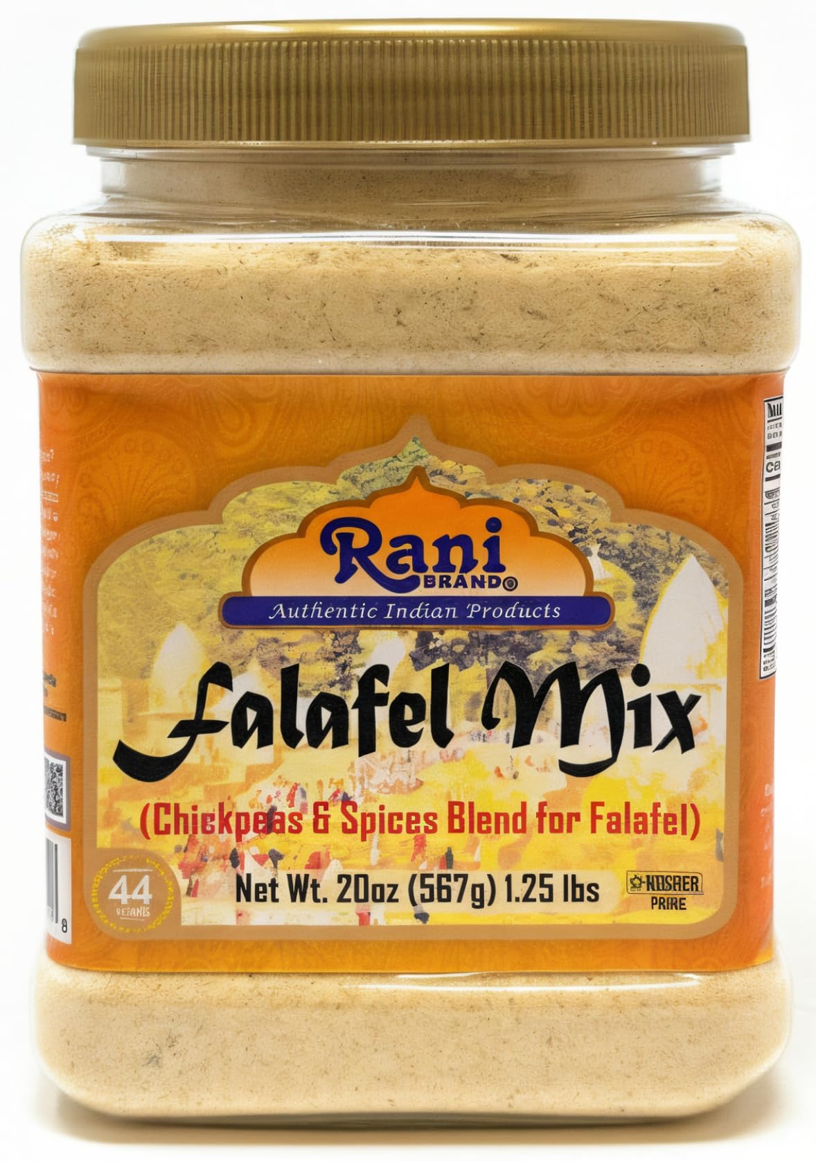 thumbnail video image 2 of Rani Falafel Mix (Chickpeas & Spices Blend for Falafel) 20oz (1.25lbs) 567g PET Jar ~ Gluten Friendly | NON-GMO | Kosher, 2 of 10