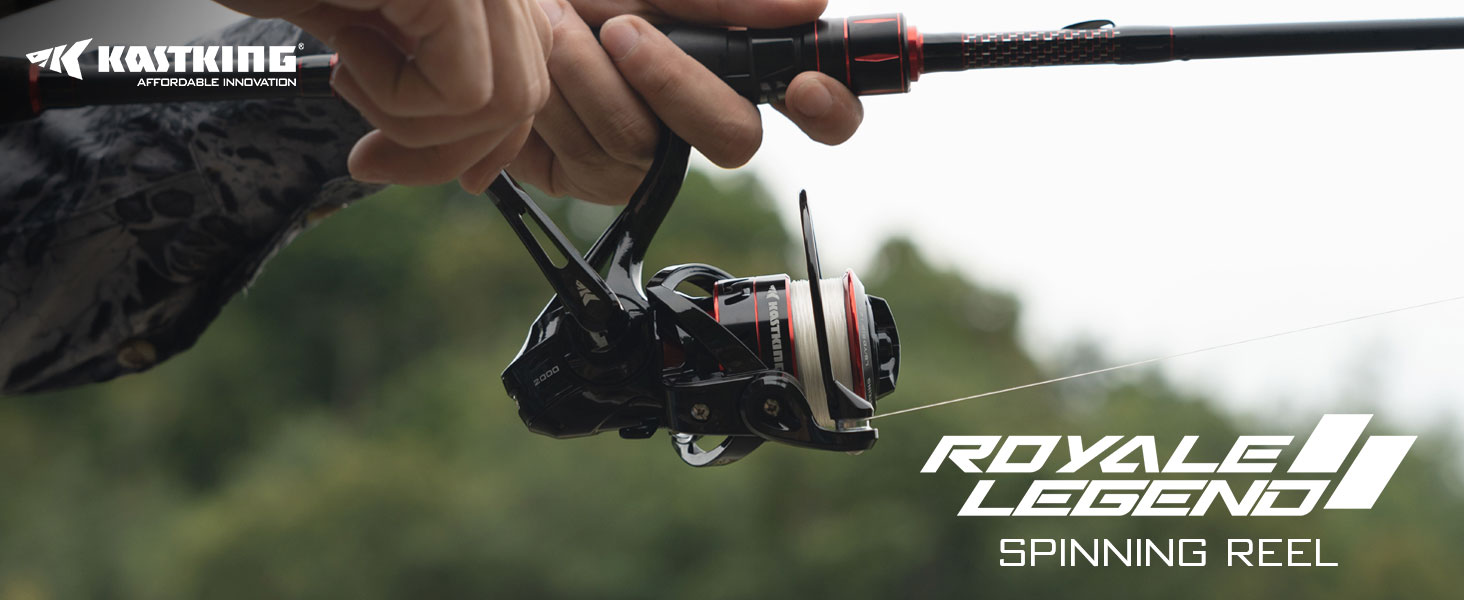 thumbnail video image 2 of KastKing 3000 Spinning Fishing Reel-5.2:1 Gear Ratio, Up to 22 Lbs,5+1 -Black, 2 of 11