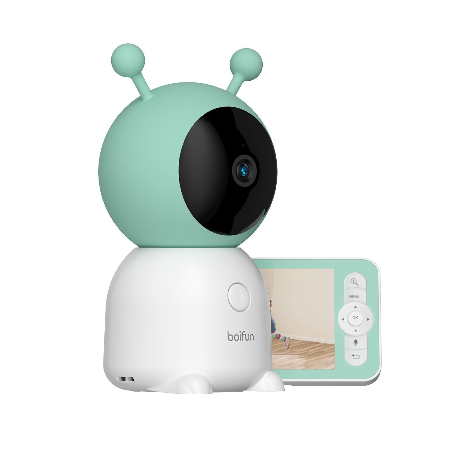 BOIFUN Video Baby Monitor with Remote Pan-Tilt-Zoom, 2K, Cry and Motion  Detection, 300M Long Range, APP, Night Vision, 5'' Smart Baby Monitor with  Camera and Audio 