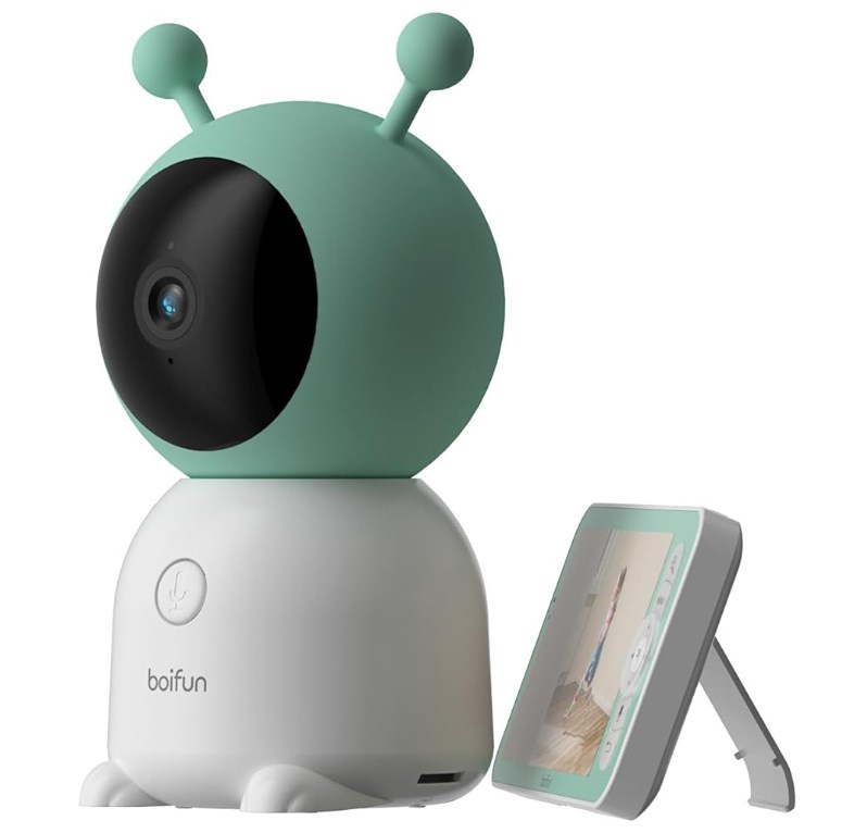 BOIFUN Video Baby Monitor with Remote Pan-Tilt-Zoom, 2K, Cry and