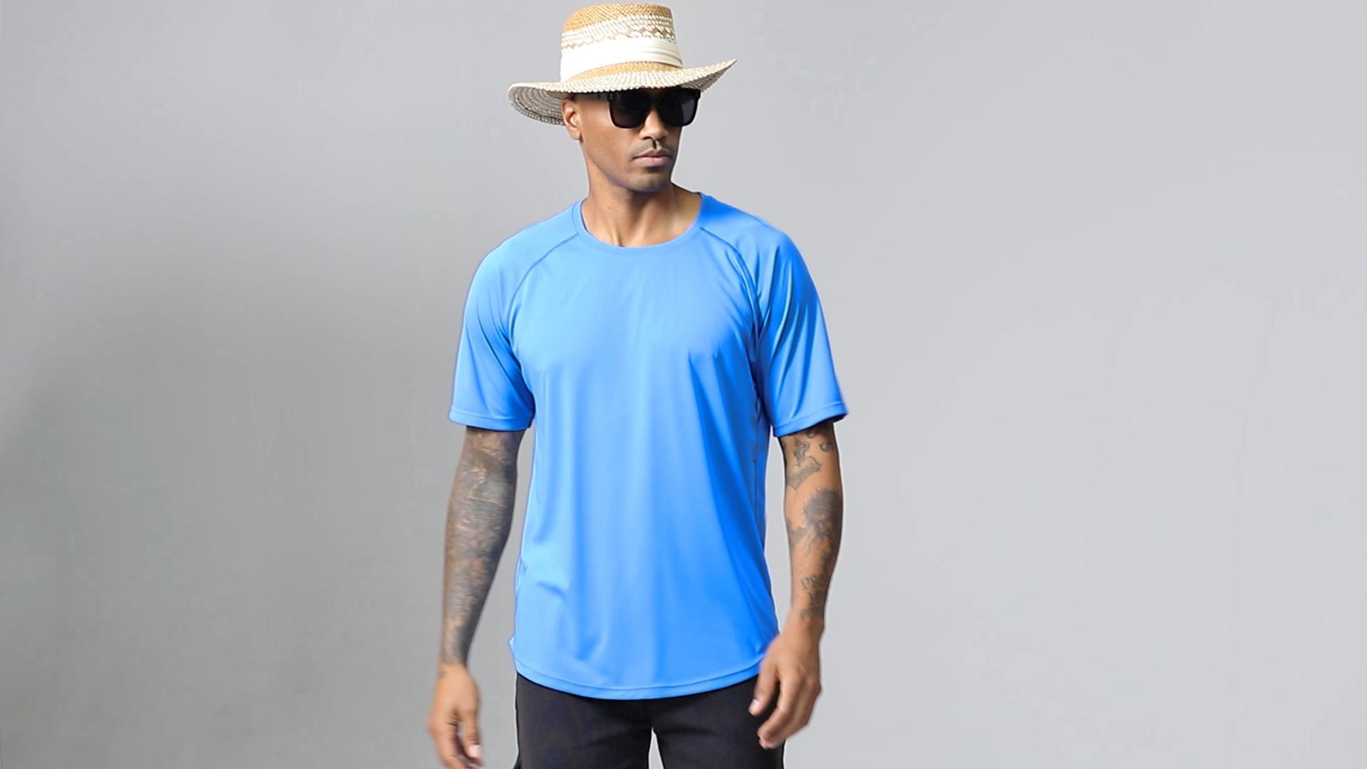 thumbnail video image 2 of NELEUS Mens UPF 50+ Shirt SPF Sun Protection Quick Dry Short Sleeve Shirt 3 Pack,Black+Gray+Navy Blue,US Size L, 2 of 8