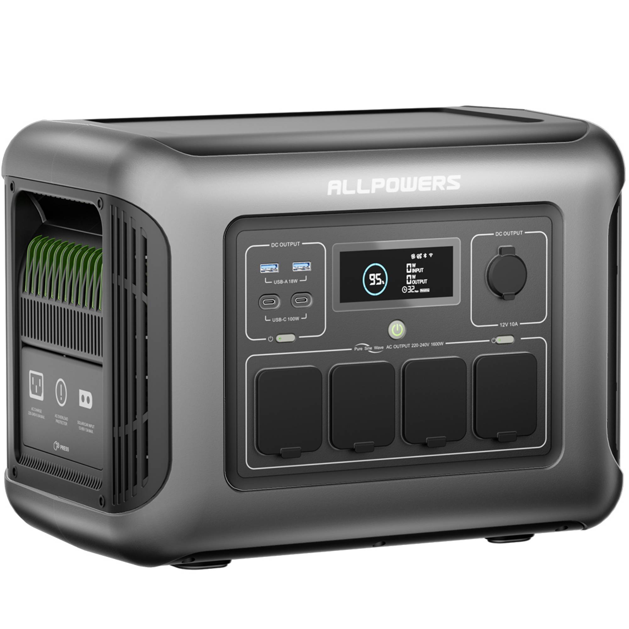 algraALLPOWERS R1500 ポータブル電源 1800W ALLPOWERS R1500 LITE Portable Power Station, 1056Wh LFP Battery
