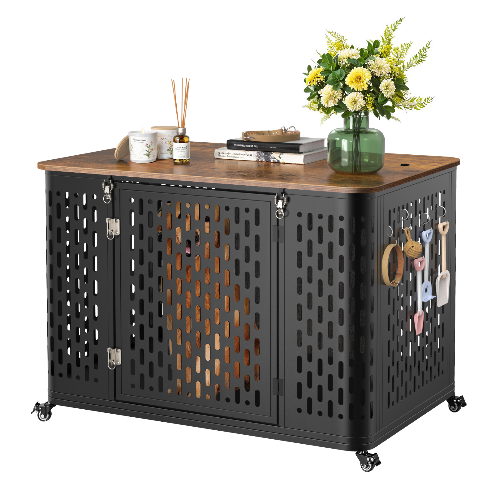 Photo inspiration: Onbrill Dog Crate With Cushion 43 7 Wood Heavy Duty Photo Inspiration
