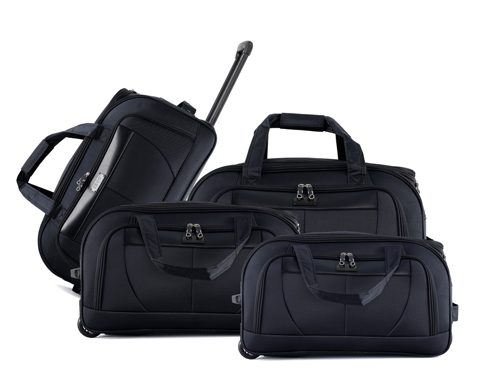thumbnail video image 2 of IZOD Carol Lightweight Soft Shell Rolling Duffel Bag with Wheels and Telescopic Handle – Travel-Ready Luggage Duffel, 2 of 6
