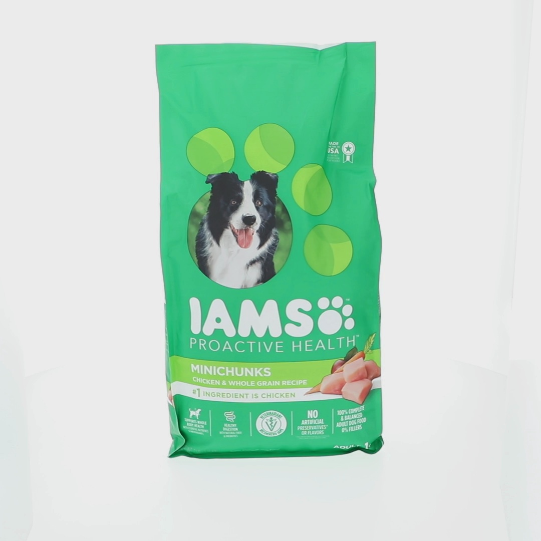 IAMS Adult Minichunks Small Kibble High Protein Dry Dog Food with