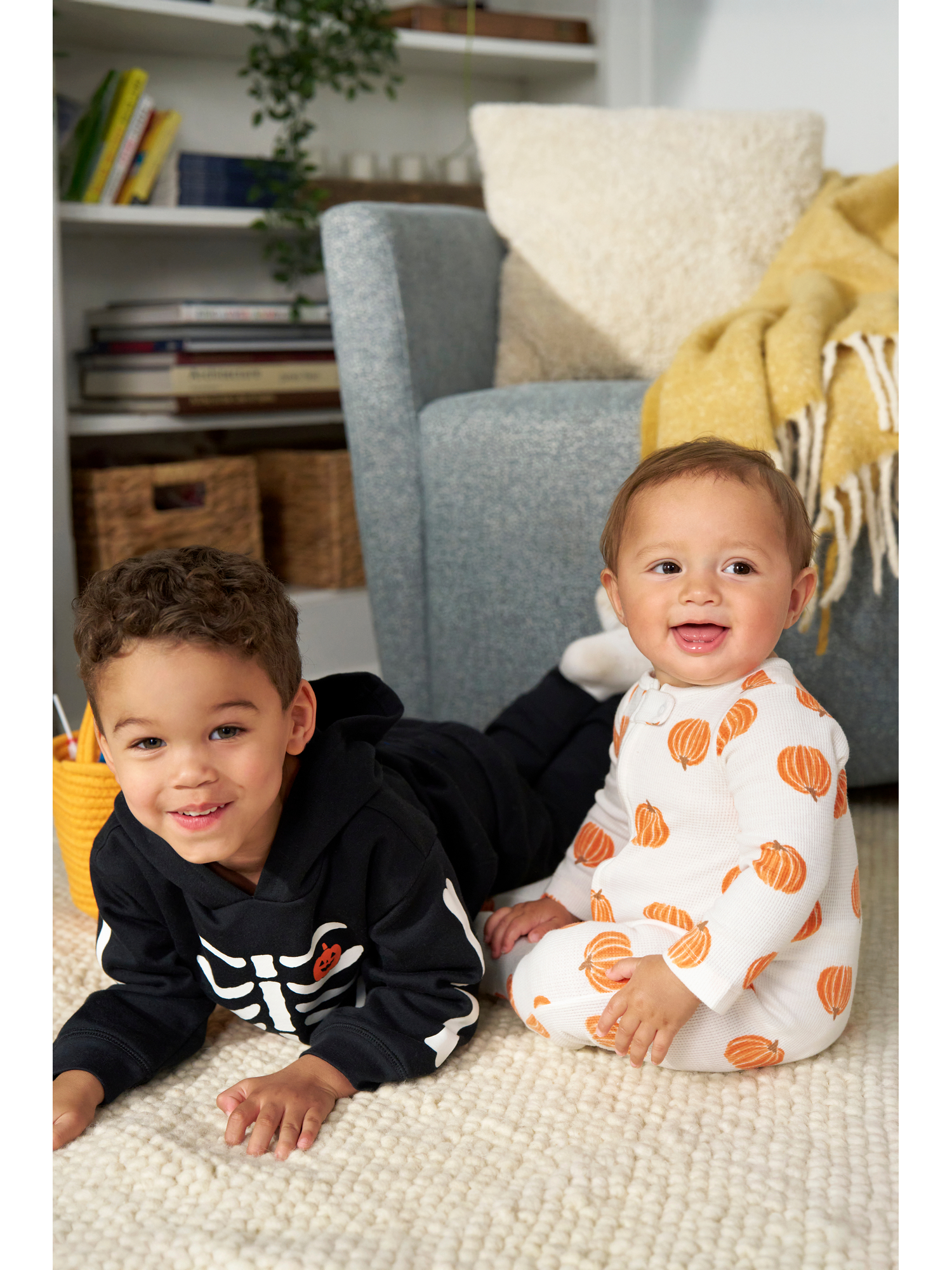 thumbnail video image 2 of Carter's Child of Mine Baby Unisex Halloween Sleep 'n Play, 2-Piece, Sizes Preemie-6/9 Months, 2 of 7