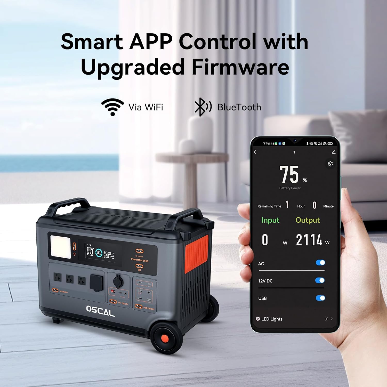 thumbnail video image 2 of Blackview Oscal PowerMax3600 Portable Power Station,3600Wh (Surge 6000W) LiFePO4 Expandable Solar Generator with 3xPM200 Solar Panels, 2 of 12