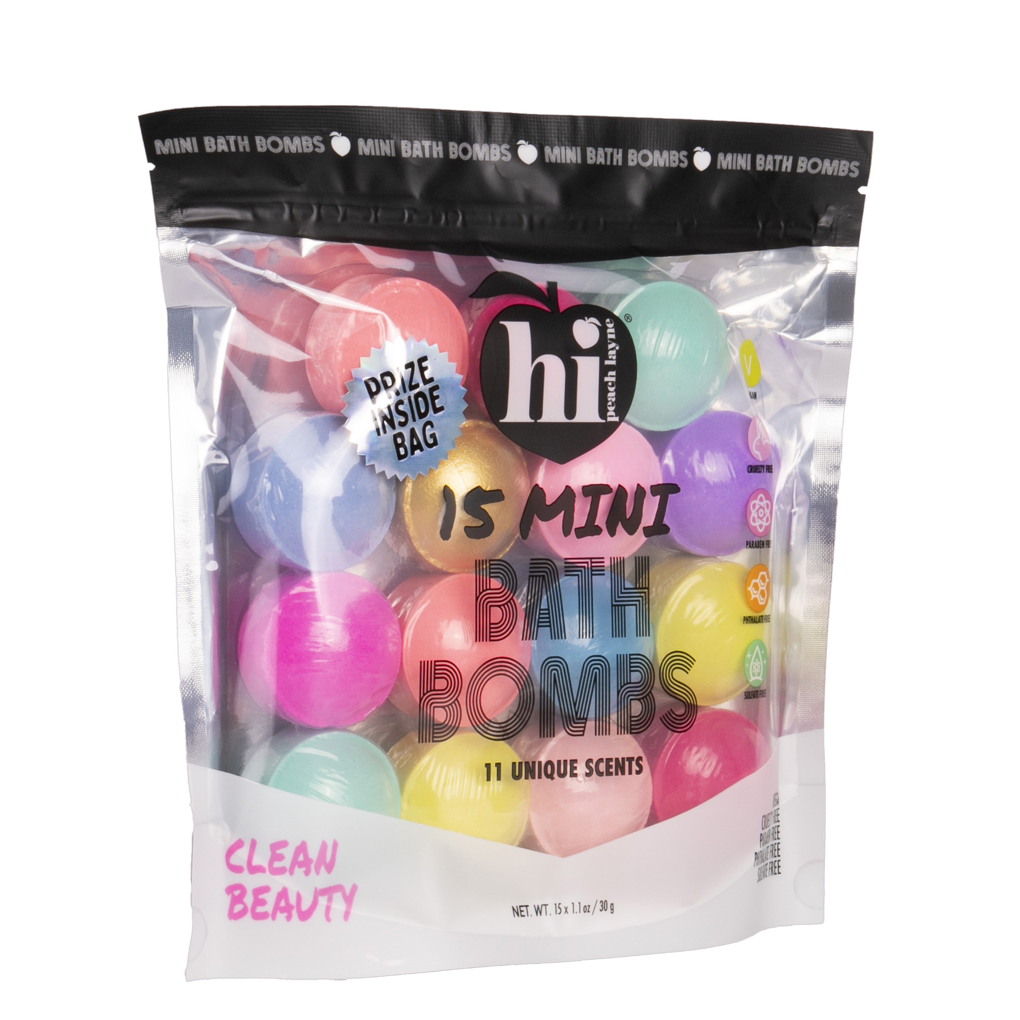 Hi Peach Layne 15-Count Mini Bath Bomb Bag - Walmart.com