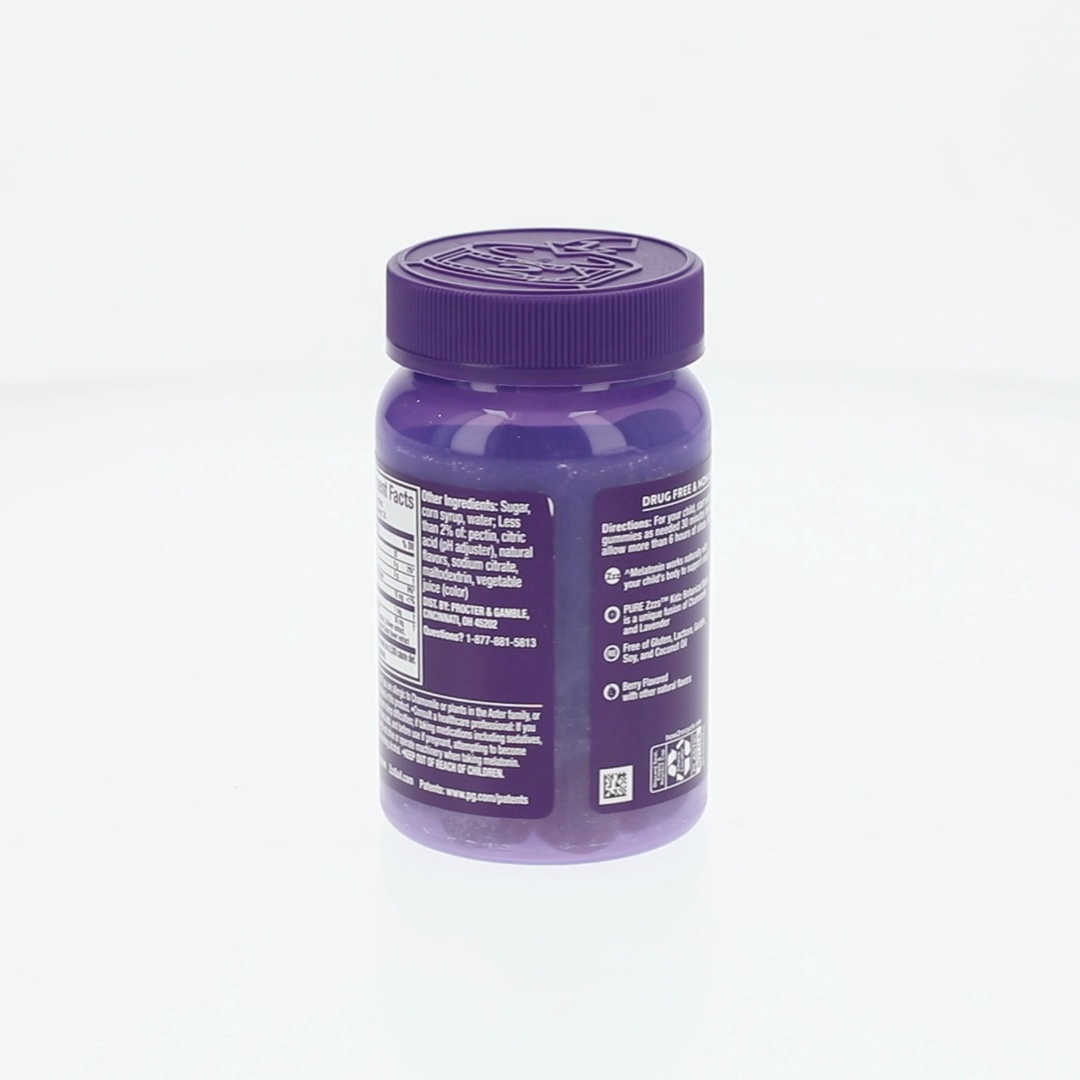 Vicks Kids Melatonin Gummies Berry Flavor 0.5mg Supports Sleep