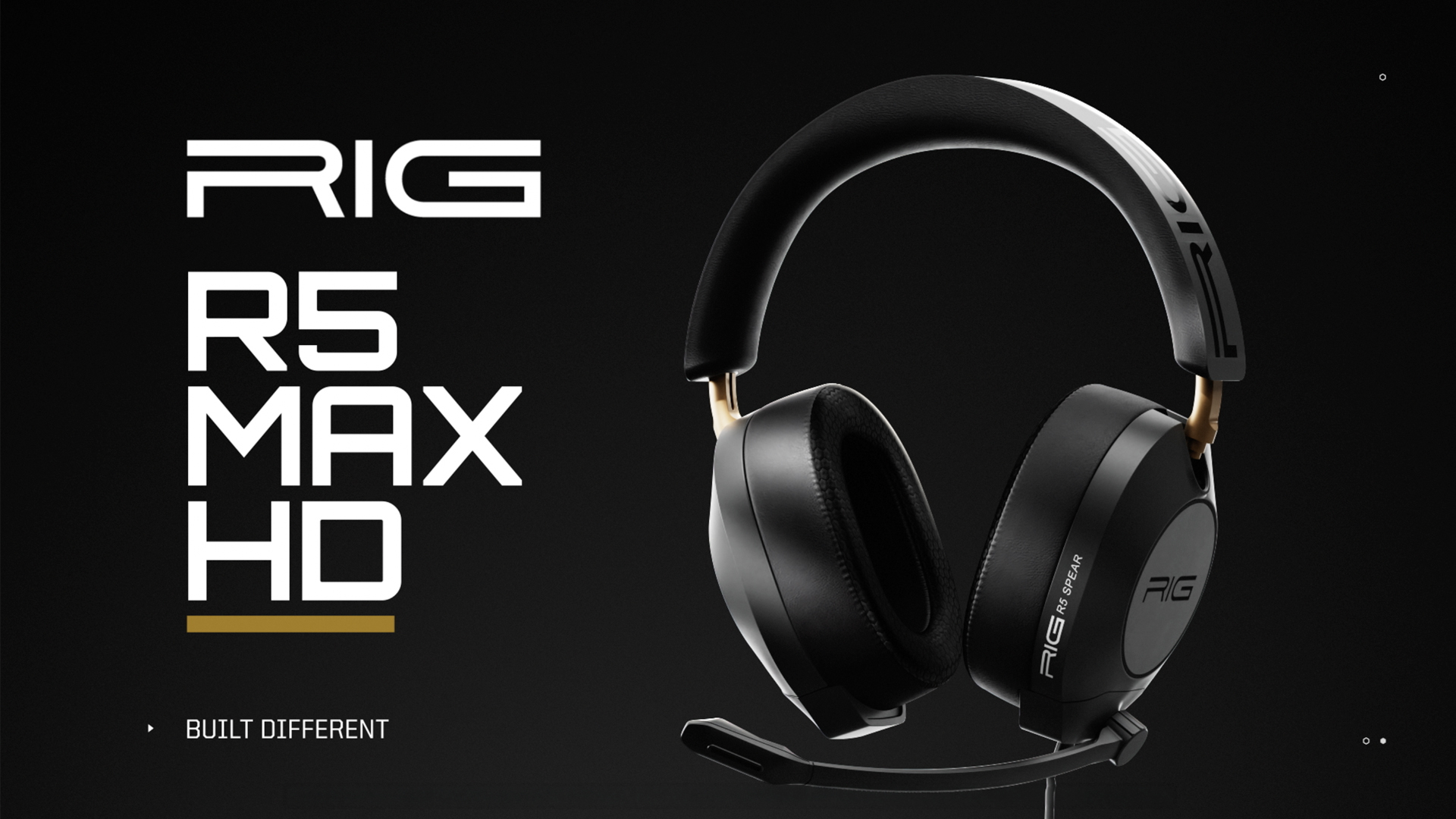 thumbnail video image 2 of RIG R5 SPEAR MAX HD Wired PC Gaming Headset – 40mm GrapheneQ Drivers, Dolby Atmos, Detachable Mic, USB-C Audio DAC, Memory Foam Ear Cushions, 3.5mm, 2 of 14