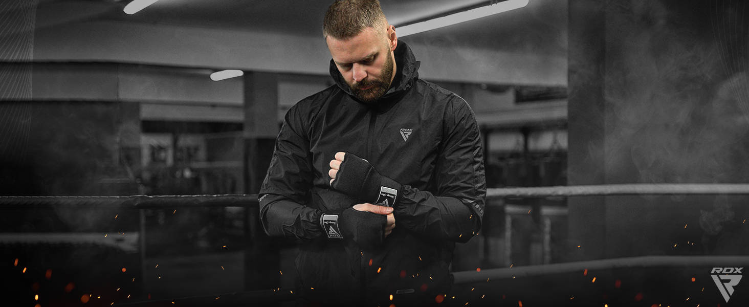 thumbnail video image 2 of RDX Gel Boxing Hand Wraps Inner Gloves Men Women, Quick 100cm Long Wrist Straps, Elasticated Padded Fist Under Mitts Protection, Muay Thai MMA Kickboxing Martial Arts, 2 of 6