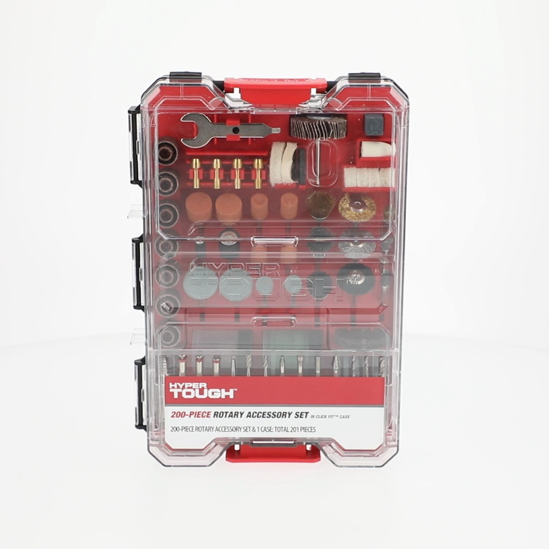HP200LX 教則本 パワーアップキット　セット Hyper Tough Rotary Accessory Kit 200 Pieces in Click Fit Case for