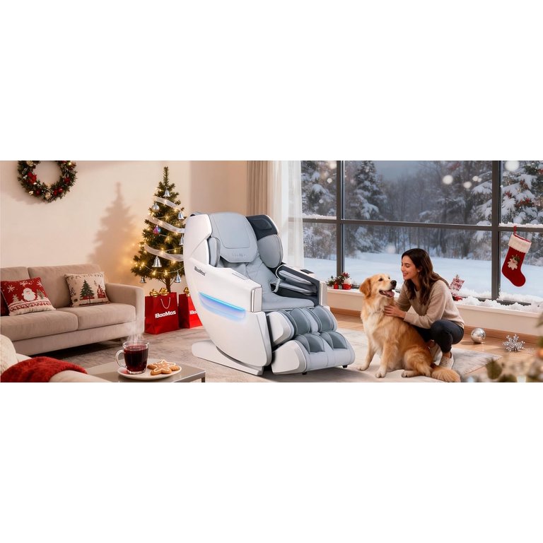 Artist Hand U100 White Full Body Zero Gravity Massage Chair – SL-Track With AI Voice Control & Heating-534934