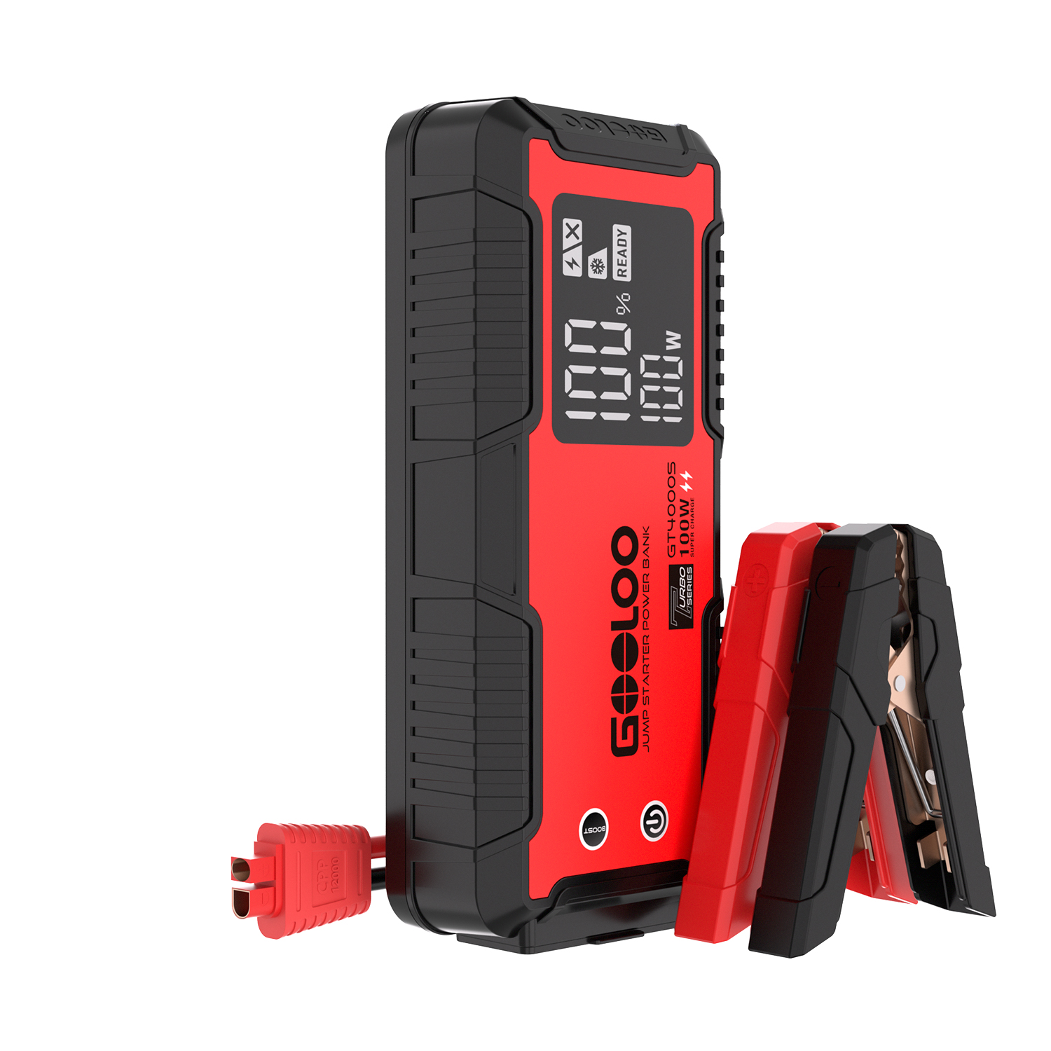 GOOLOO Upgraded GP3000 Jump Starter 3000A Peak Car Starter Up to 9L Gas or  7L Diesel Engine 12V Jump Box Auto Lithium Battery Booster SuperSafe