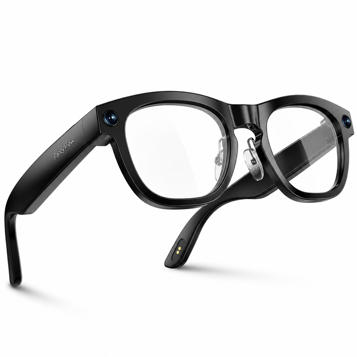 thumbnail video image 2 of AI Smart Glasses with Camera, 8MP HD Photo/1080P Video Recording, Open Ear Audio Bluetooth Glasses for Men & Women, Voice Assistant, Real Time Translation, Hands Free Calls, Vlog, Travel, Work, 2 of 19