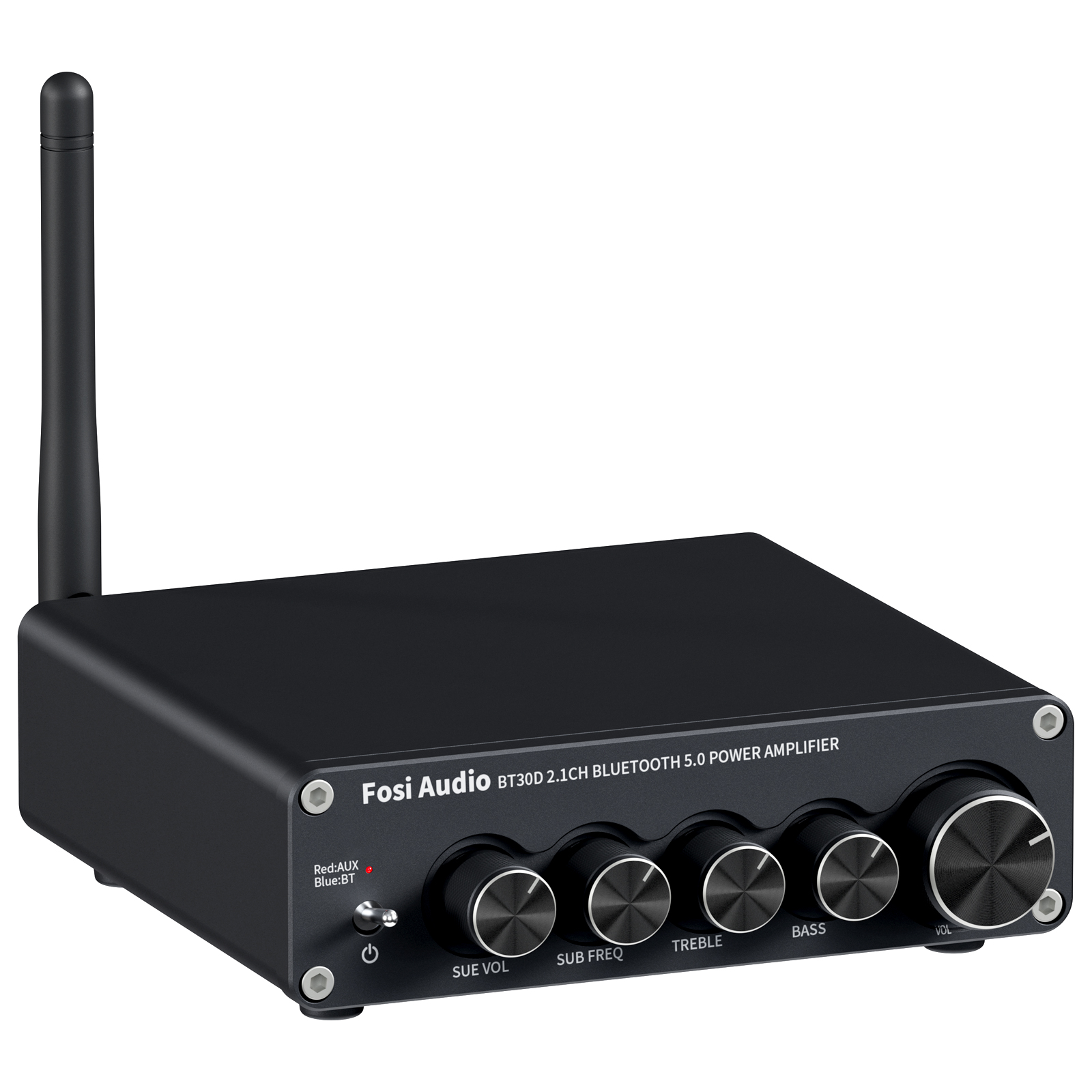 thumbnail video image 2 of Fosi Audio BT30D Mini Bluetooth Stereo Audio Receiver Amplifier with Equalizer for Home Outdoor Passive Speakers, 2 of 10