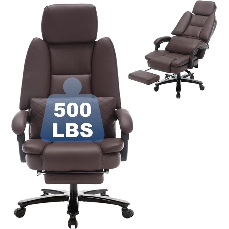 JONPONY Big and Tall 500lbs Reclining Office Desk Chair, Oversized