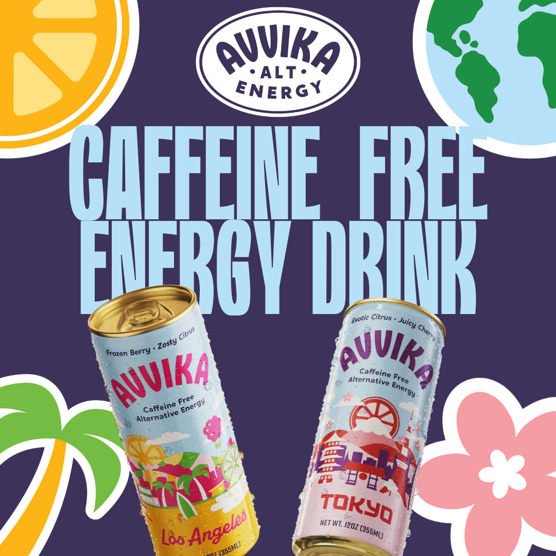 thumbnail video image 2 of AVVIKA Tokyo (Exotic Citrus • Juicy Cherry) Caffeine-Free Energy Drink 12 Pack, 12 fl oz, 2 of 9