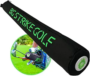 thumbnail video image 2 of Big Strike Golf Beer Sleeve for Bag, 7 Cans, Emerald Green, Insulated, Portable Keeps Beverages Cold on Course Fits Most Bags, 2 of 8