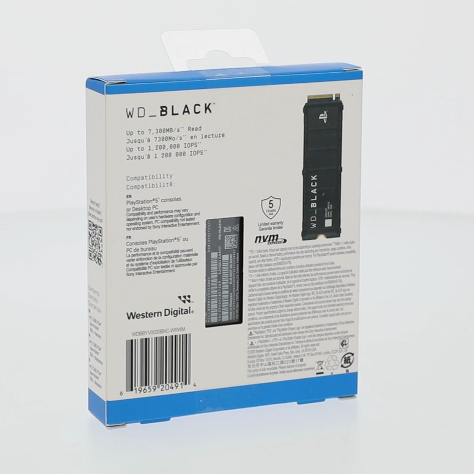 WD_Black 2TB SN850P NVMe Internal Hard Drive for PlayStation PS5