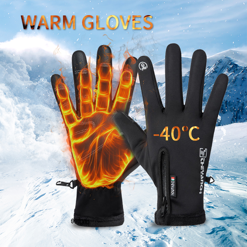 thumbnail video image 2 of Winter Warm Gloves,Touchscreen Cold Weather Driving Gloves Windproof Anti-Slip Sports Gloves for Cycling Running Skiing Hiking Climbing,Men ＆ Women, 2 of 26