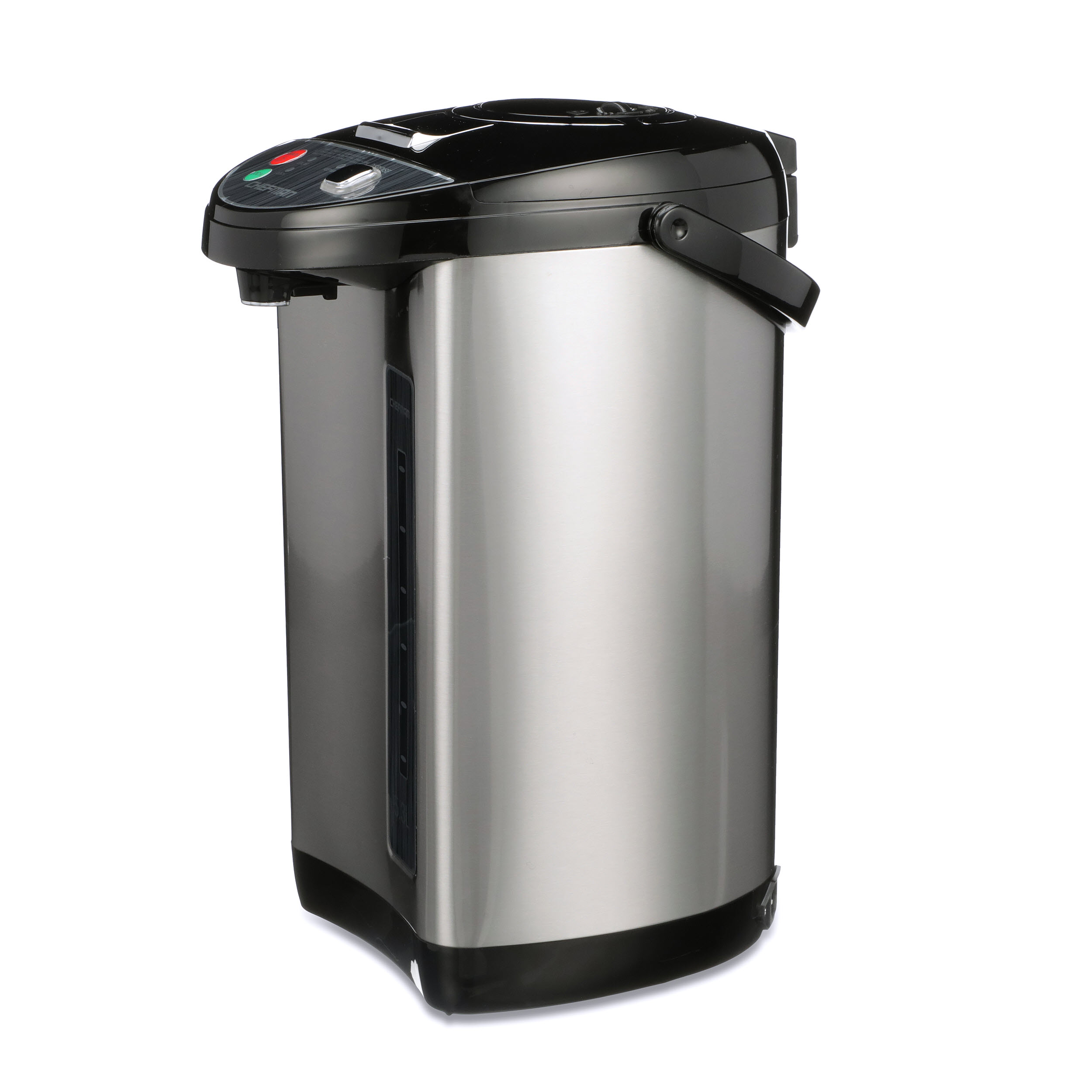 Electric Hot Water Pot Urn Chefman 5.3 Liter Lock Stainless Steel Refurbished