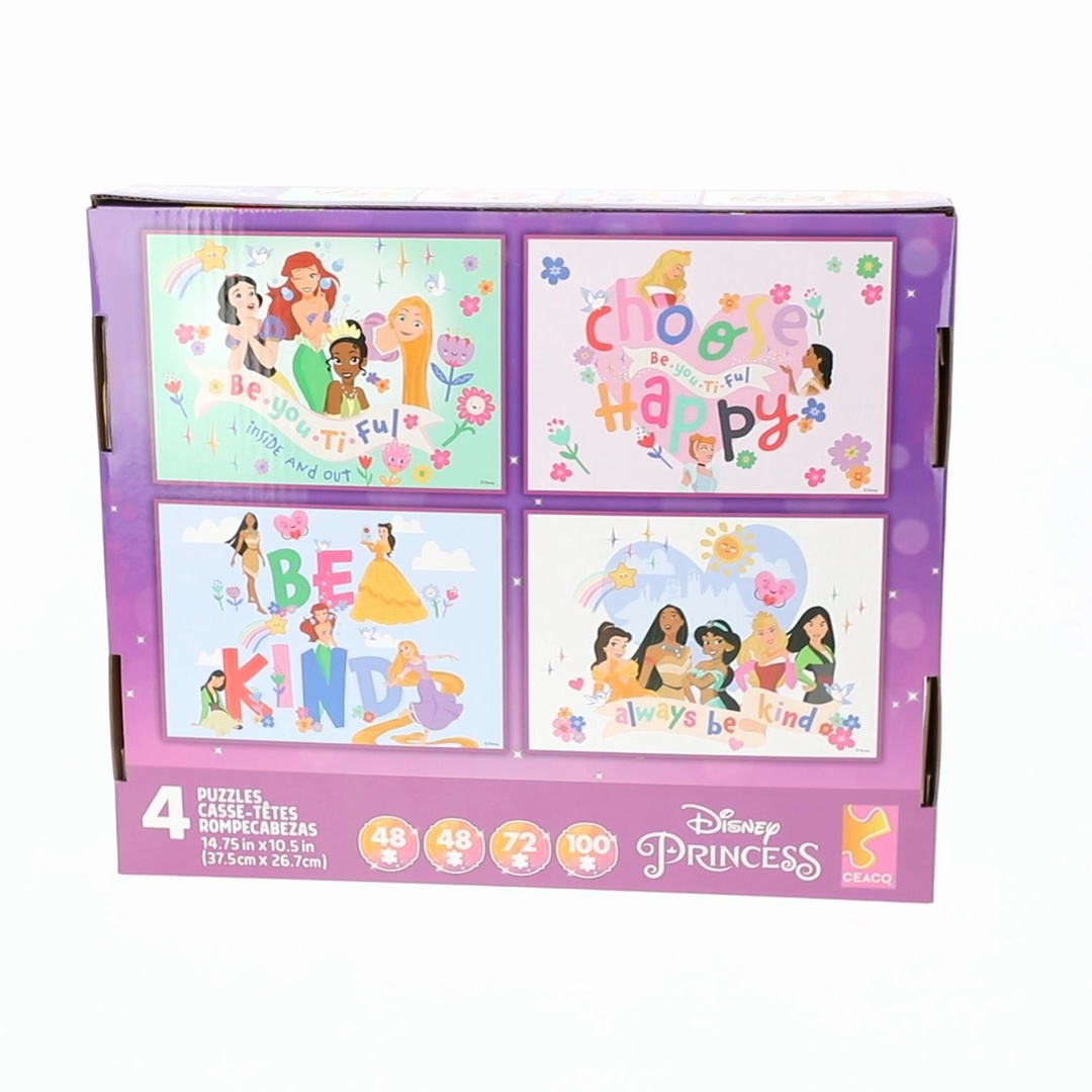 Ceaco Disney Princess Kids 4-in-1 Multipack Interlocking Jigsaw