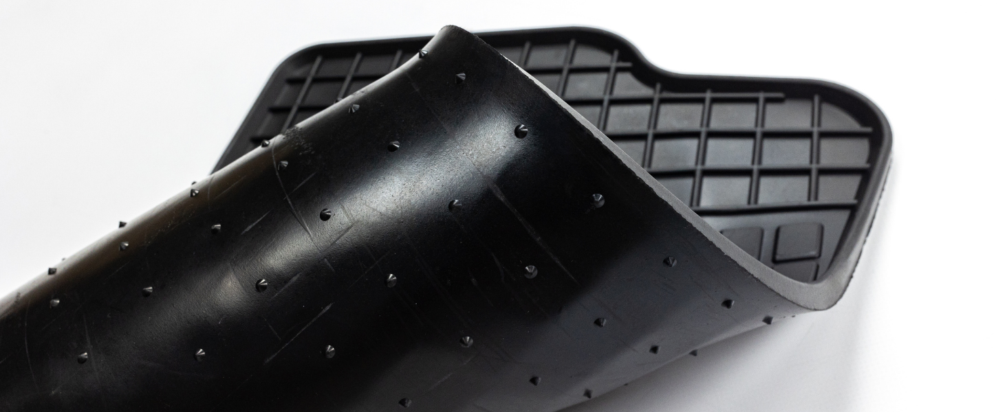 thumbnail video image 2 of OMAC Floor Mats Liner for Fiat 500 500C 2009-2019 Black Rubber All-Weather 4 Pcs, 2 of 12