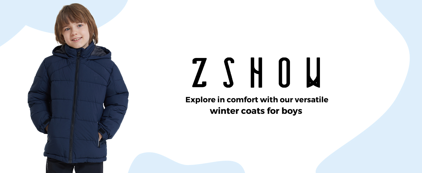 thumbnail video image 2 of Wantdo Boy's Winter Coat Warm Padded Puffer Jacket Waterproof Puffer Coat Navy 8, 2 of 3