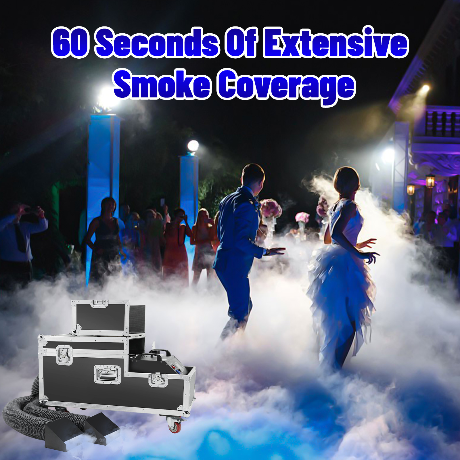 thumbnail video image 2 of Low Lying Fog Machine, Fog Machine with DMX Remote Control Professional fog machine Water Based Fog Machine, Perfect for Wedding, Halloween, Party and Smoke Stage Effect (2000, Watts), 2 of 9