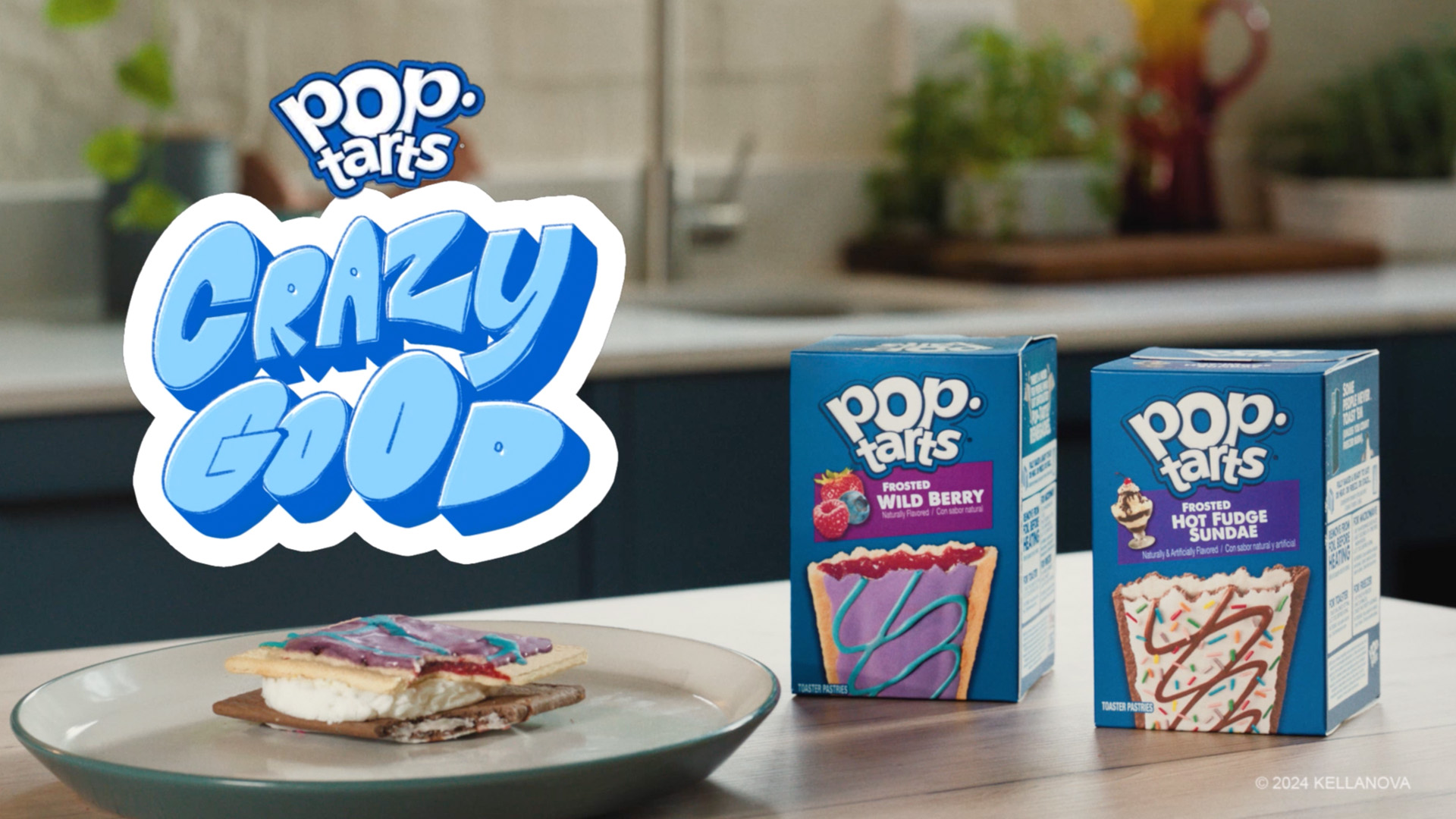 thumbnail video image 2 of Pop-Tarts Variety Pack Toaster Pastries, Breakfast Foods, Shelf-Stable, 81.2 oz (48 Count), 2 of 13