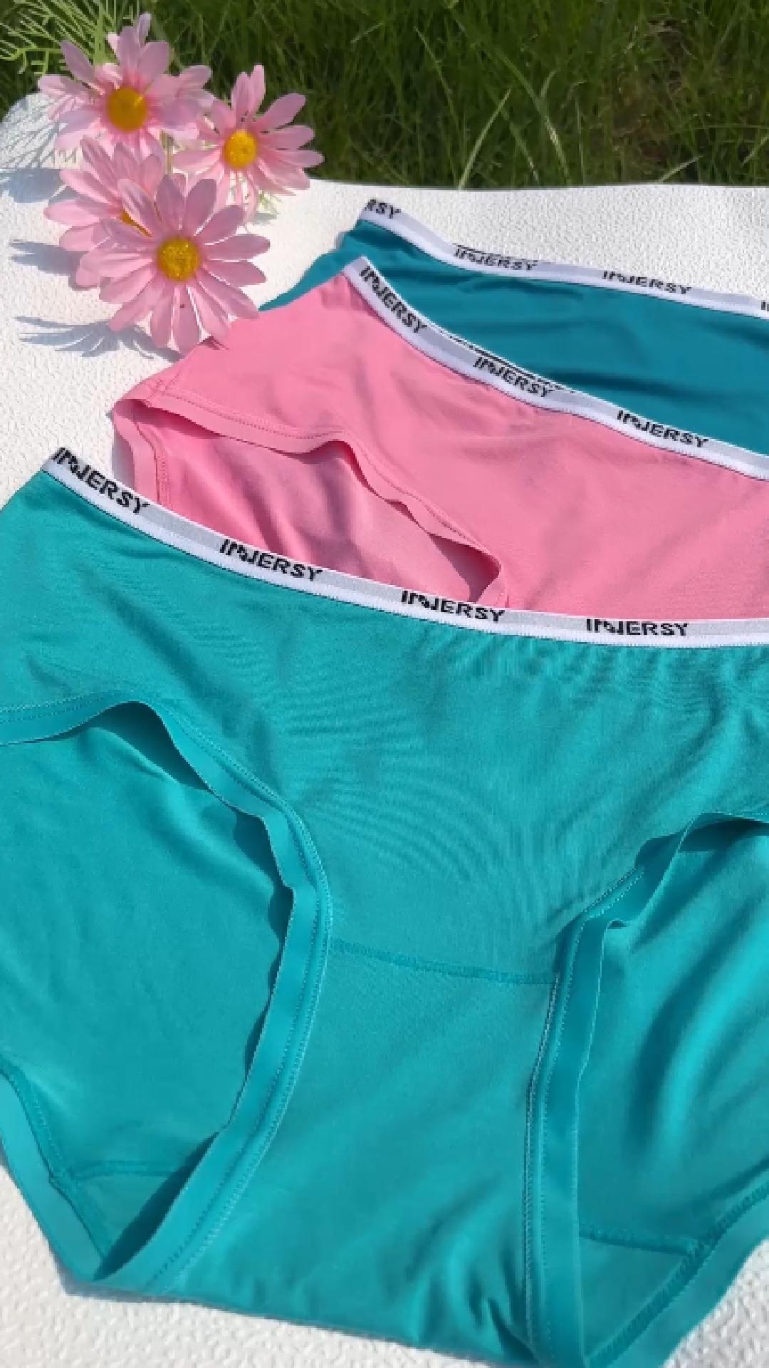 thumbnail video image 2 of INNERSY Women's Underwear Rayon from Bamboo Ultra Soft Hipster Silky Panties 3-Pack(S,Soft Lavender), 2 of 8