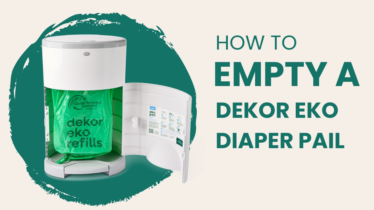 thumbnail video image 2 of Diaper Dekor Eko Mini Refills, 2 Count | ONLY Eco-Friendly Diaper Pail Refills Made With 70% Recycled Materials | Quicker, Easier & More Cost Effective than Trash Bags, 2 of 6