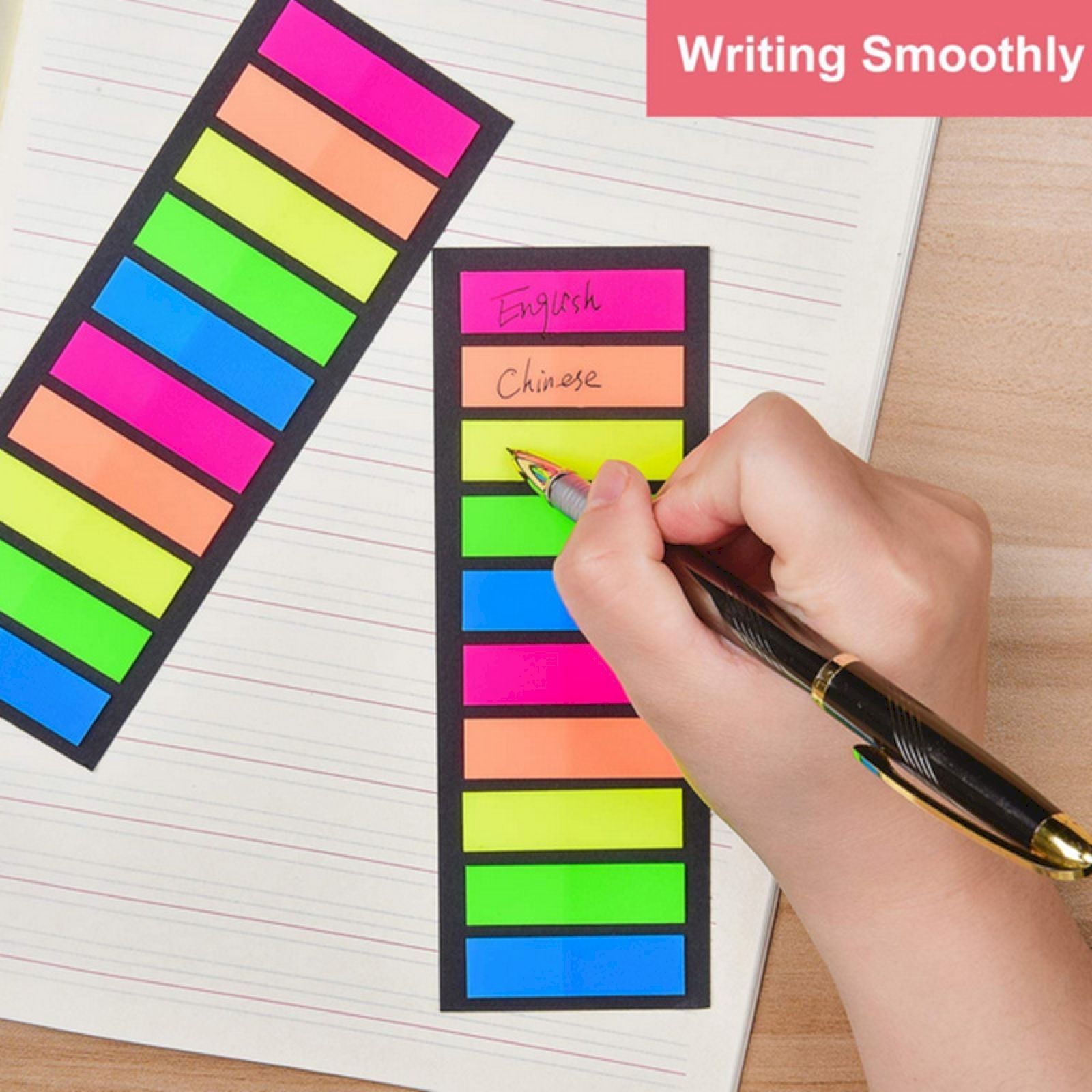 thumbnail video image 2 of Markers Sticky Index Tabs Flag Tabs Self Adhesive Colored Notes Tab Stickers for Notebook Documents Bookshyrbeksticker Notes 5 Flat + 5 Arrows, 2 of 4