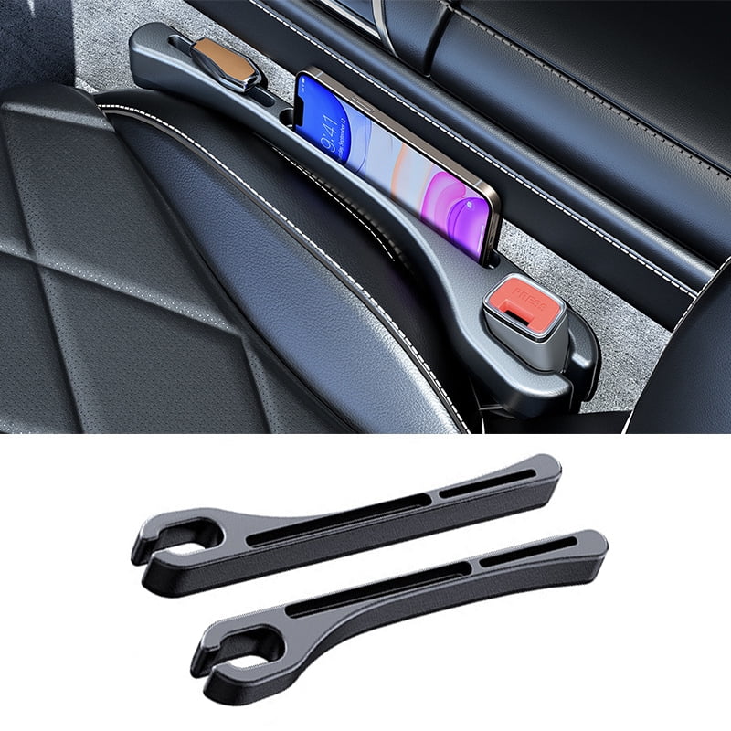 thumbnail video image 2 of 2PCS Car Seat Gap Filler Organizer, Car Seat Gap Organizer to Block Falling of Essential Items, Car Side Seat Gap Filler for Car, Universal Car Gap Filler for Cars, SUVs & Trucks - BLACK, 2 of 11