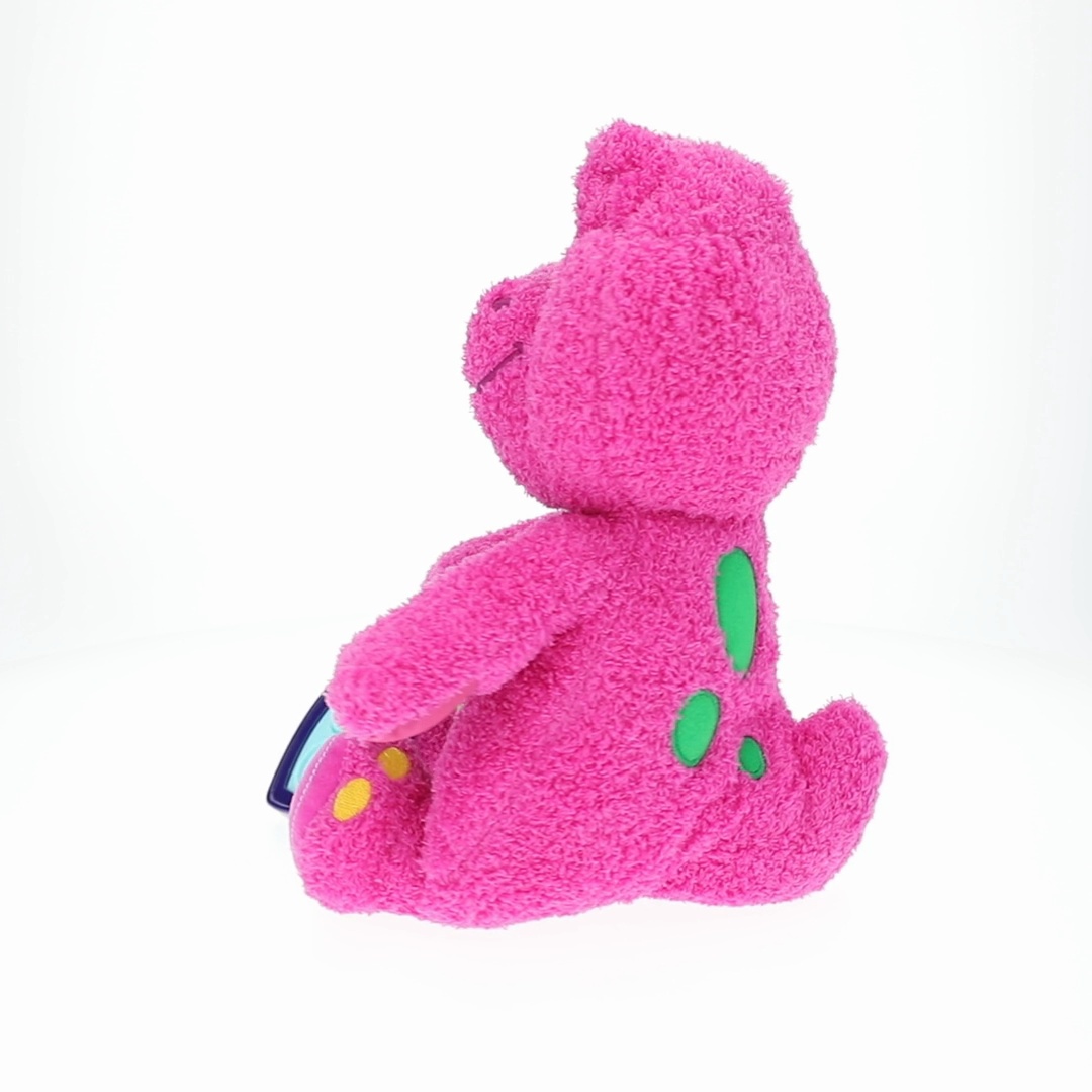 Barney, Plush Toy, 12.75-inch Sensory Barney with Fidget