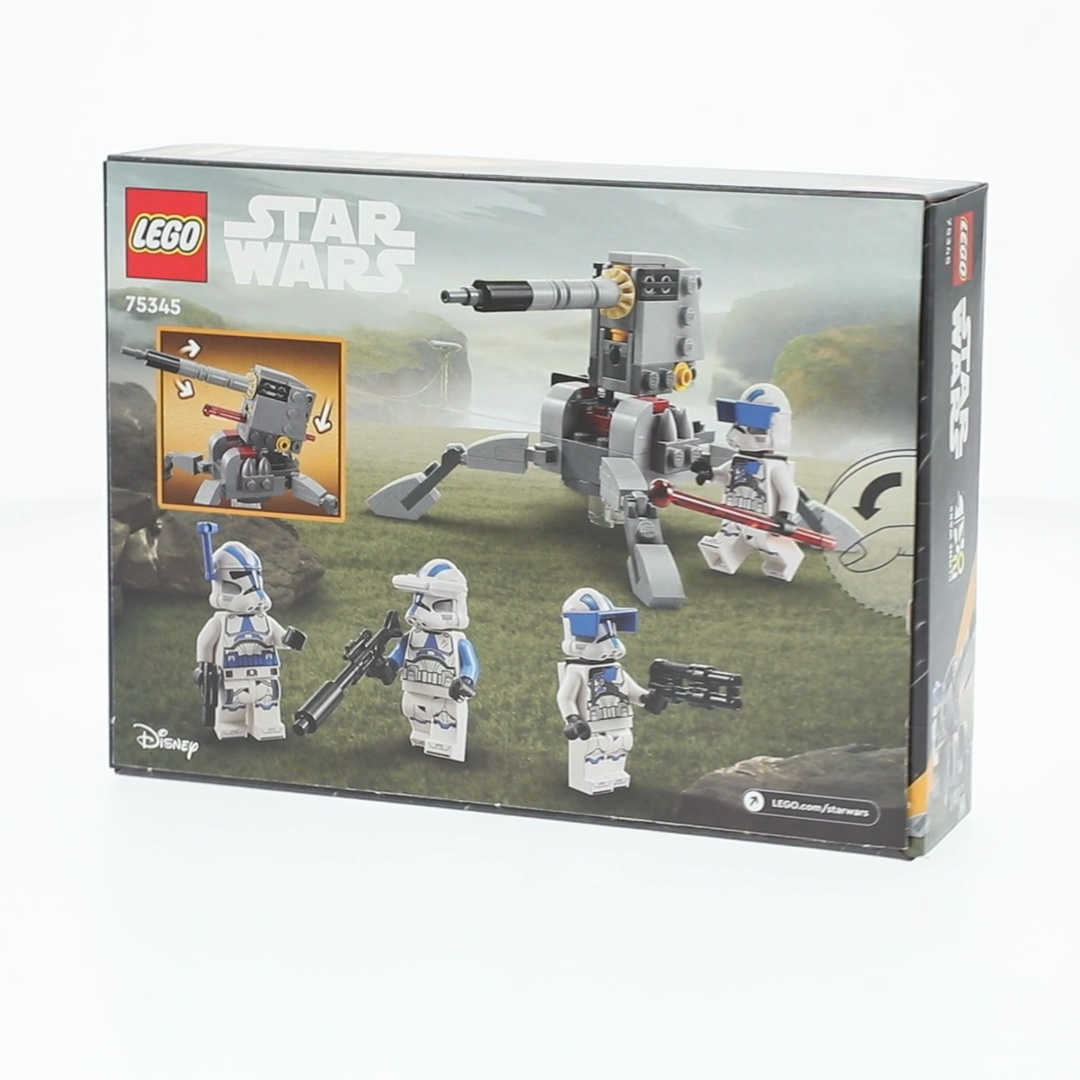 2 pack) LEGO Star Wars 501st Clone Troopers Battle Pack 75345 Toy